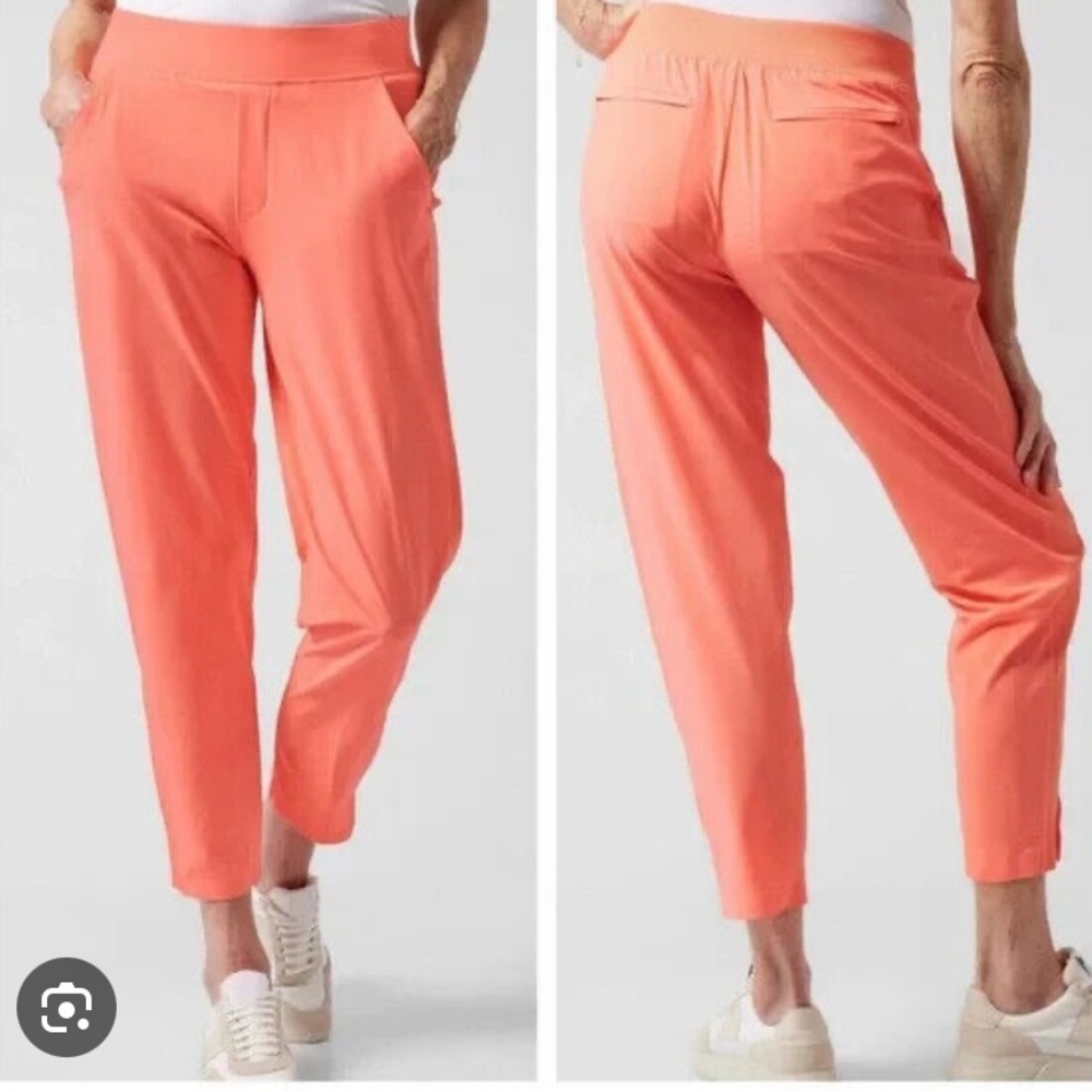 Athleta Brooklyn Ankle Pants in Orange